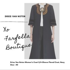 Dries Van Noten Women’s 3/4-Sleeve Flared Coat